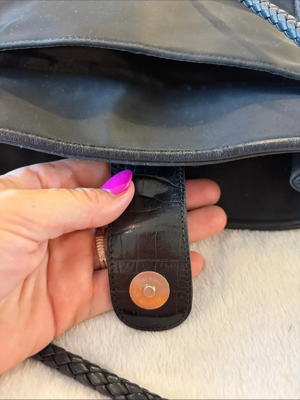 Brighton Black Shoulder Bag with Silver Heart Charm